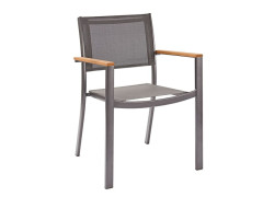FAUTEUIL DE JARDIN ALUMINIUM ORIS GRIS