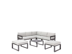 SALON DE JARDIN ALUMINIUM ODYSSEA GRIS ANTHRACITE