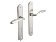 POIGNEE DE PORTE AGATHE 195MM TROU CLE ZINC