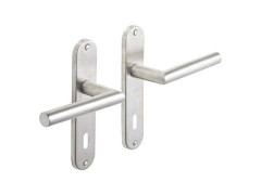 POIGNEE DE PORTE SARA 165MM TROU CLE ACIER INOXYDABLE