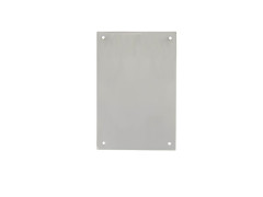 PLAQUE DE PROPRETE BORGNE 60X90MM ACIER FINITION INOX