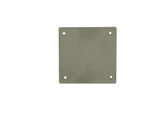 PLAQUE DE PROPRETE BORGNE 50X50MM ACIER FINITION INOX