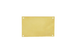PLAQUE DE PROPRETE BORGNE 60X90MM ACIER LAITONNE