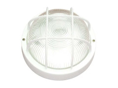 HUBLOT ROND GRILLE D18,5CM 60W E27 BLANC IP44