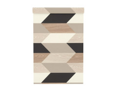 PAPIER PEINT VINYLE INTISSE DIRECTION BOIS NOIR