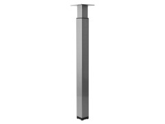 PIED TABLE CARRE 60MM REGLABLE 70-110MM ALU
