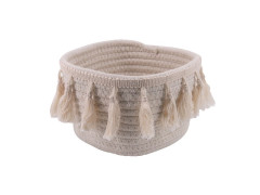 PANIER BOHEME COTON BLANC