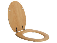ABATTANT WC POP BOIS COMPRESSE FIXE PIN