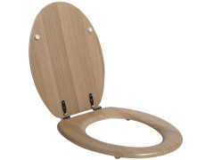 ABATTANT WC POP BOIS COMPRESSE FIXE CHENE NATUREL