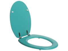 ABATTANT WC POP BOIS COMPRESSE FIXE VERT MAT