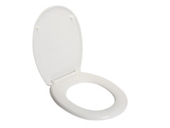 ABATTANT WC AVEC FREIN PLASTIQUE THERMODUR SPARTA BLANC