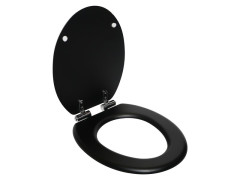 ABATTANT WC PURITY FREIN CHUTE DECLIPSABLE DUROPLAST NOIR MAT