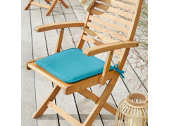 GALETTE ASSISE CHAISE FERIA BLEU 38X38X3 CM