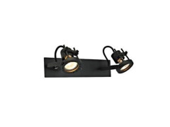 BARRE 2 SPOTS TECHNIC GU10 METAL NOIR INSPIRE
