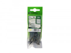 VIS TETE PHILIPS 3.5X45MM ACIER NOIR SACHET 20