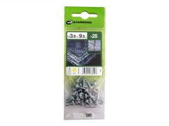 VIS TOLE TETE FRAISEE PHILIPS AUTOFORANTE 3.9X9.5MM SACHET 25