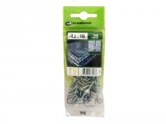 VIS TOLE TETE FRAISEE PHILIPS AUTOFORANTE 4.2X16MM ACIER ZING SACHET25