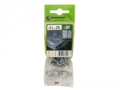VIS TOLE TETE FRAISEE PHILIPS AUTOFORANTE 4.2X25MM ACIER ZING SACHET20