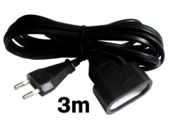 RALLONGE ELECTRIQUE H03VVF 2X0.75 3M 1 PRISE 6A