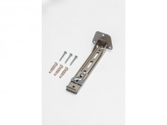 SUPPORT MURAL POUR RAIL EXTENSIBLE 16/19CM NICKEL