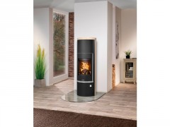 POELE BOIS FARO W+ 7KW NOIR SABLE