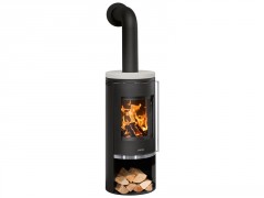 POELE BOIS FARO TOP 6KW NOIR CREAM