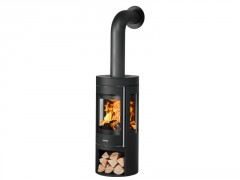 POELE BOIS MINOTRIOS ACIER 5KW NOIR