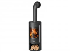 POELE BOIS MINO 2.0 5KW ACIER NOIR
