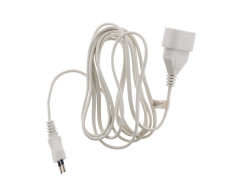 RALLONGE 6A H03VVF 2X0.75MM BLANC 2M 1PX