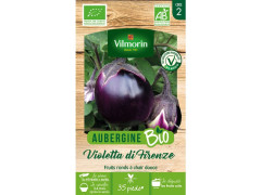 GRAINE AUBERGINE VIOLETTE DE FLORENCE BIO EN SACHET