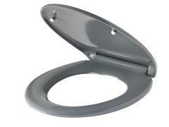 ABATTANT FAST CLIP HYGIENE GRIS ZINGUE