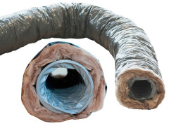 CONDUIT SOUPLE ISOLE 2,5X160CM PVC/LAINE VERRE VMC 3M