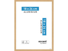 CADRE ACCENT ALUMINIUM CHENE 18X24 NIELSEN