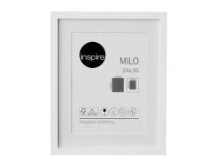 CADRE MILO BOIS 24X30 BLANC INSPIRE