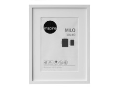 CADRE MILO BOIS 30X40 BLANC INSPIRE