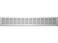 GRILLE AERATION ENCASTRER 6.6X48CM ALUMINIUM MAT