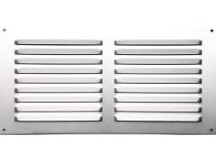 GRILLE AERATION VISSER 150X300MM ALUMINIUM + MOUSTIQUAIRE