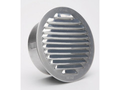 GRILLE AERATION TUBE 80MM ALUMINIUM + MOUSTIQUAIRE