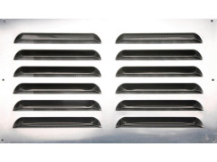 GRILLE AERATION VISSER 300X500MM ALUMINIUM + MOUSTIQUAIRE
