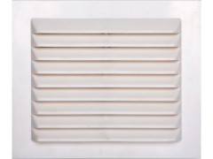 GRILLE AERATION CLIPSER 14X175MM ABS BLANC + MOUSTIQUAIRE