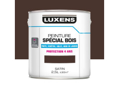 PEINTURE BOIS EXTERIEUR/INTERIEUR SATIN 2L5 MARRON