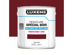 PEINTURE BOIS EXTERIEUR/INTERIEUR SATIN 2L5 ROUGE BASQUE