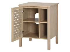 MEUBLE SOUS VASQUE TALIX COLORIS CHENE NATUREL LARG 60 X P50 X H58 CM