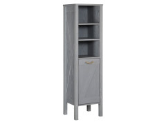 COLONNE SALLE DE BAINS SEASIDE 40X150X35CM EFFET CHENE GRISE