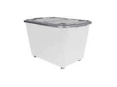 BAC RANGEMENT TOP BOX 60L TRANSPARENT COUVERCLE/CLIP ARGENT