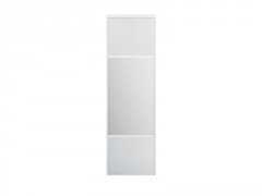PORTE DE PLACARD COULISSANTE SNOW BLANC+MIROIR 250X96,2CM