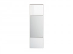 PORTE DE PLACARD COULISSANTE SHINE BLANC+MIROIR 250X76,2CM