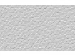 DECOR MUR MEDIO RELIEF BLANC BRILLANT 9.2X40 CM FROSTY