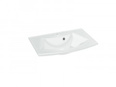 PLAN VASQUE VERRE 70CM IMAGE3 BLANC