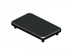EMBOUT 8X5X1,2CM POUR POTEAU ALUMINIUM KLOSUP 2 DEPART NOIR